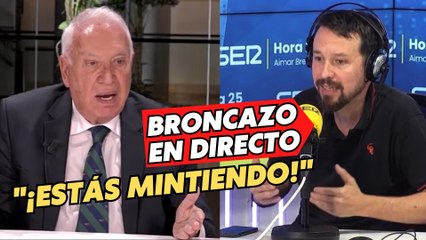 Margallo se abalanza contra Iglesias en la SER harto de insultos: "¡Estás mintiendo otra vez!"