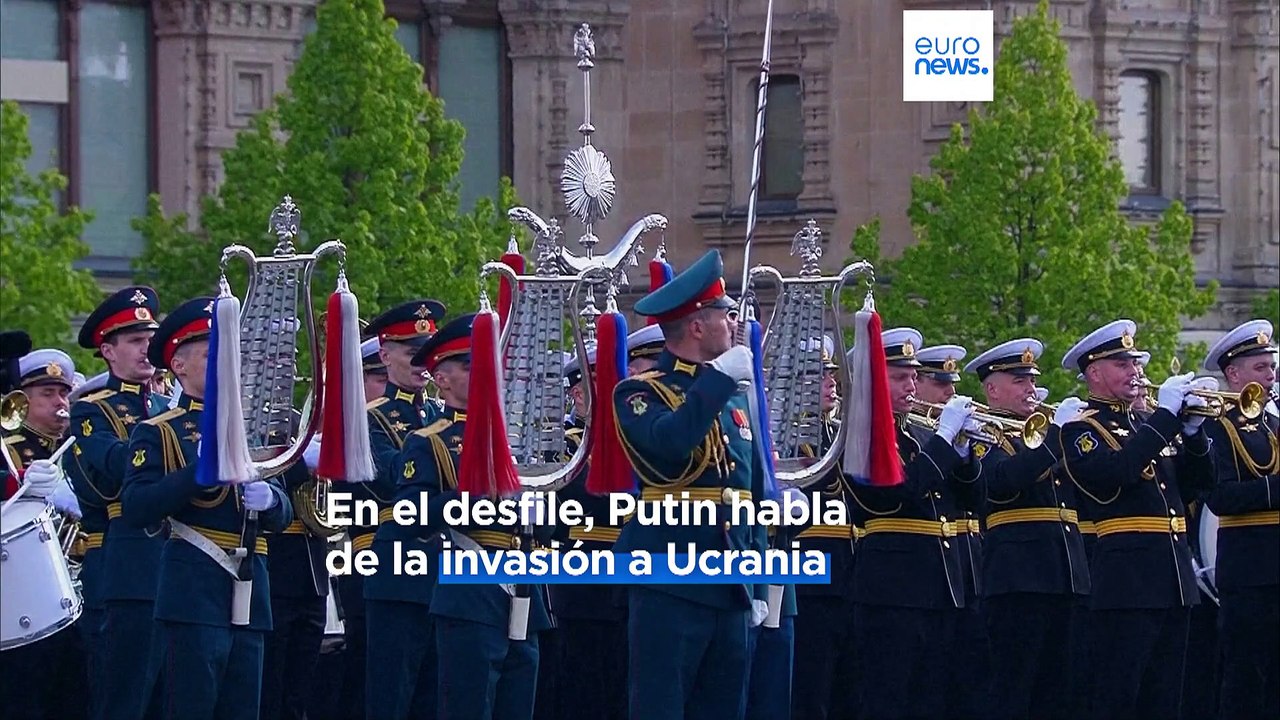 Putin llama a la victoria en Ucrania durante las celebraciones del fin de la Segunda Guerra Mundial