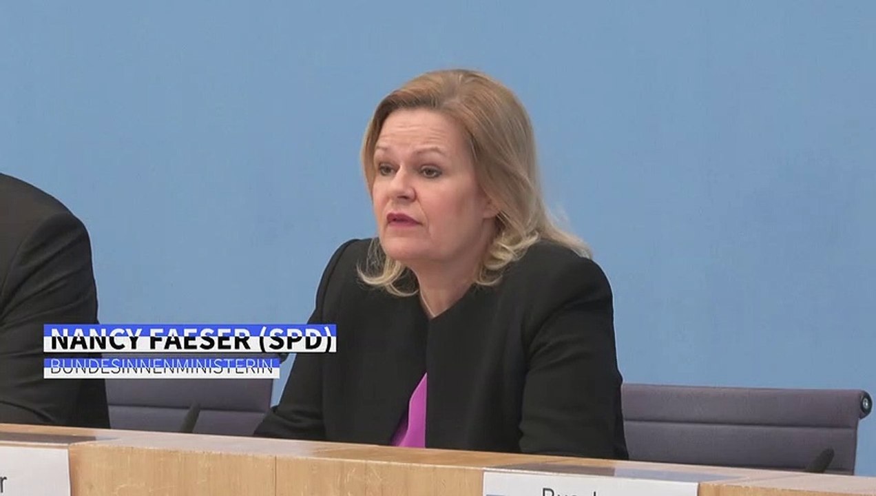 Faeser: Kein Verständnis für Aktionen der Letzten Generation