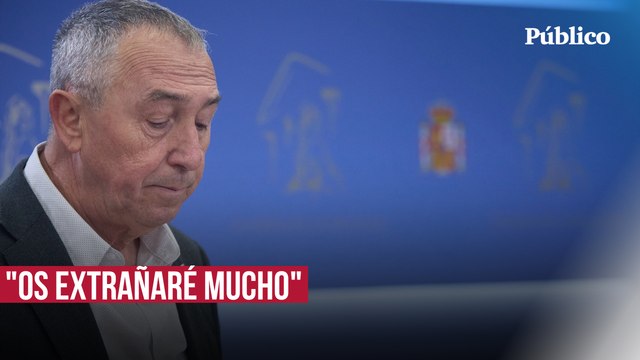 Baldoví dice adiós al Congreso de los Diputados: Os extrañaré mucho