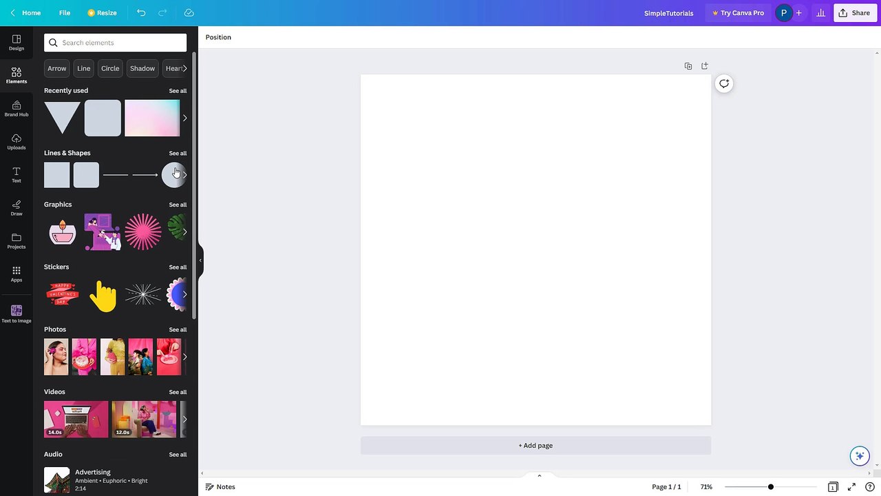 Canva Course Section 60 Enable Quick Flow