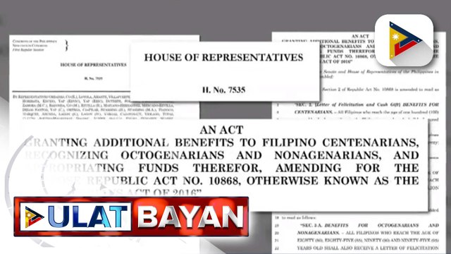 Panukalang dagdag benepisyo para sa mga senior citizen, aprubado na sa ikatlo at huling pagbasa sa Kamara