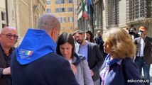 Pd, Elly Schlein indossa un fazzoletto dei partigiani cristiani