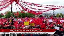Kemal Kılıçdaroğlu ile Ekrem İmamoğlu miting için Düzce'ye vardı