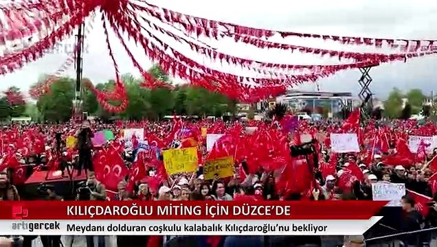 Kemal Kılıçdaroğlu ile Ekrem İmamoğlu miting için Düzce'ye vardı