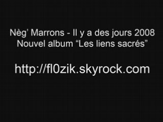 Neg' Marrons - Il y a des jours 2008
