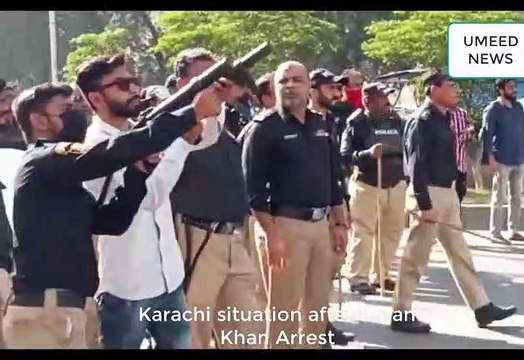 Karachi situation after Imran Khan Arrest VIDEO LATEST - Arrested- by NAB and Rangers