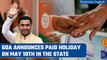Karnataka Elections 2023: Goa government announces paid holiday on May 10th | Oneindia News