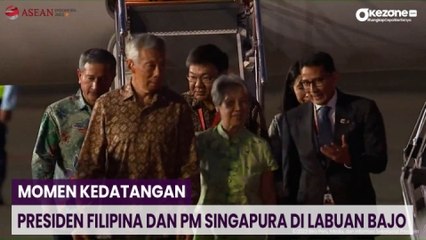 Momen Kedatangan Presiden Filipina dan PM Singapura di Labuan Bajo