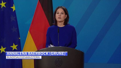 Baerbock mahnt China: Neutralität heißt, auf der Seite des Aggressors zu stehen