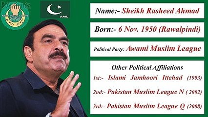 Sheikh Rasheed Biography in English