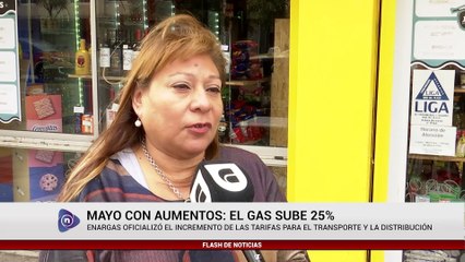 MAYO CON AUMENTOS: EL GAS SUBE 25%