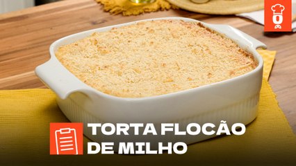 Torta de flocão de milho