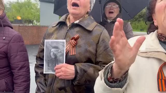 El Día de la Victoria también se celebra en la ciudad ocupada de Mariúpol