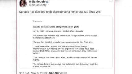 캐나다-중국, 외교관 1명씩 상호 추방 결정...갈등 고조 / YTN