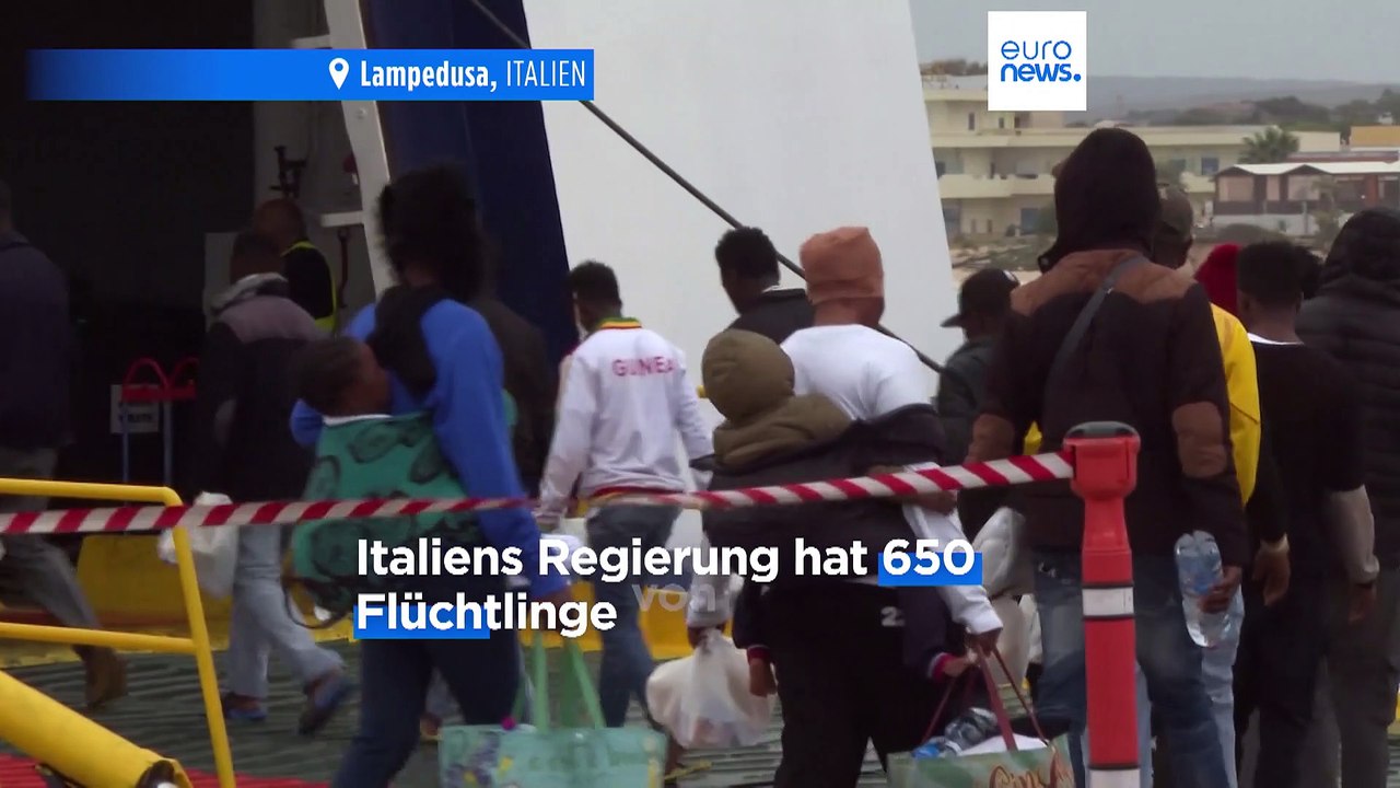 Lager auf Lampedusa überfüllt: Regierung startet Umverteilung von Migranten