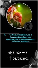 Rita Lee, a irreverente padroeira da liberdade, deixa um legado eterno na música brasileira_ ‐ Feito com o Clipchamp