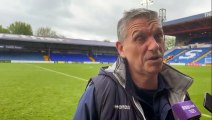 John Askey reacts to Hartlepool United's 1-1 draw with Stockport County