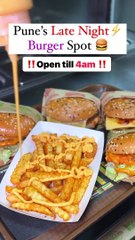 Pune’s most loved burger brand @biggiesburger open till 4 am in night.