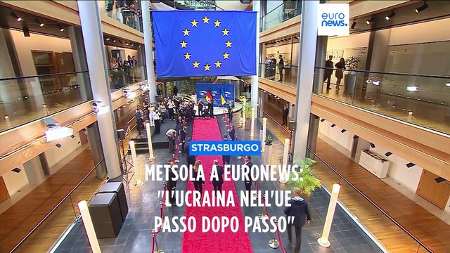 Metsola a Euronews: L'Ucraina nell'Ue passo dopo passo