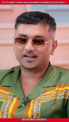 Yo Yo Honey Singh & Nushratt Bharuccha DATING? |Nushratt Bharuccha Reacts to Honey Singh #shorts