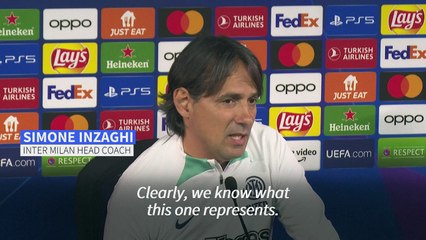 Inter's Inzaghi hails Champions League 'derby' showdown with Milan