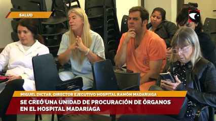 Se creó una unidad de Procuración de órganos en el Hospital Madariaga
