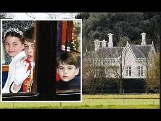 George, Charlotte et Louis vivent dans une maison de quatre chambres – mais pas une «réduction» de L