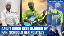 Singer Arijit Singh injured after excited fan pulls his hand during live concert |Oneindia News