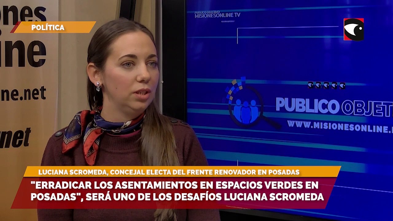 Regularizar la tierra y erradicar los asentamientos en espacios verdes, serán los desafíos Luciana Scromeda, flamante concejal electa de Posadas