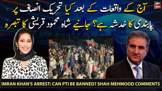 Imran Khan's Arrest: Can PTI be banned? Shah Mehmood comments