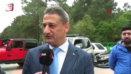 Anadolu kırmızısı Togg, Türkiye'nin en kuzeyinde havadan görüntülendi