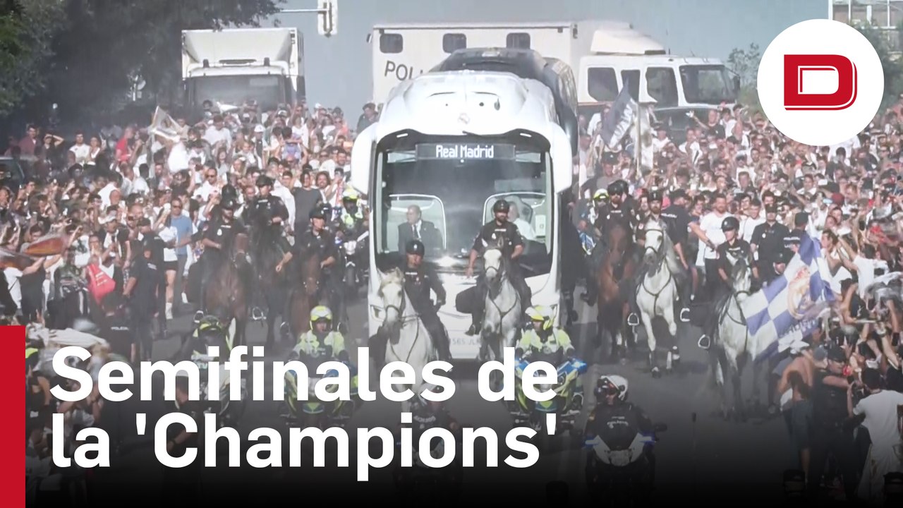 Así ha sido el recibimiento de los aficionados antes del partido de semifinales de la 'Champions'