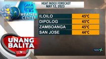 Matinding init at alinsangan, magpapatuloy sa ilang bahagi ng bansa - Weather update today as of 7:07 a.m. (May 12, 2023)| UB