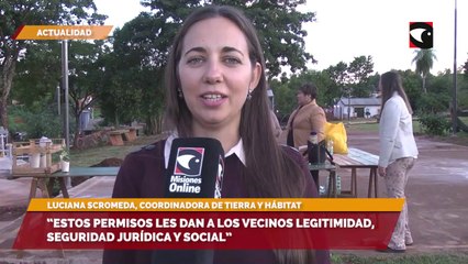 Download Video: Entrega de permisos de ocupación de terreno a vecinos del barrio San Lucas “Estos permisos les dan a los vecinos legitimidad, seguridad jurídica y social”, indicó Luciana Scromeda