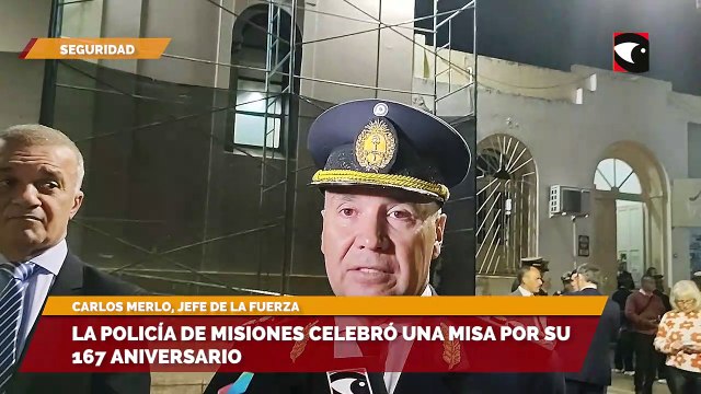 La policía de Misiones celebró una misa por su 167 aniversario
