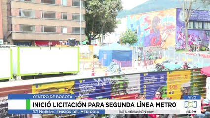 Inició licitación para segunda línea metro de Bogotá