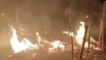 सीतामढ़ी: शार्ट सर्किट से लगी भीषण आग, 5 घर जलकर राख