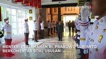 Respons Menhan Prabowo Subianto soal Usulan Revisi UU TNI
