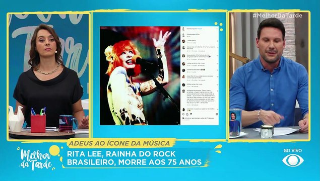 Famosos lamentam a morte da cantora Rita Lee | Melhor da Tarde 09/05/2023 16:52:43