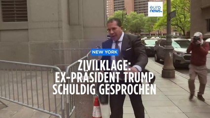 Gericht spricht Trump schuldig: Er muss Klägerin 5 Mio. Dollar zahlen