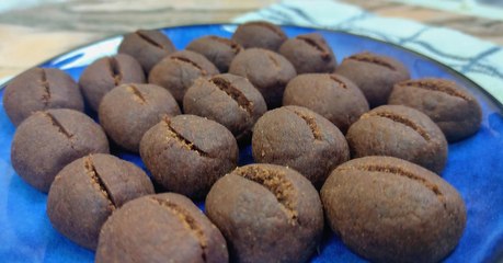 طريقة عمل حبات بسكويت القهوة 