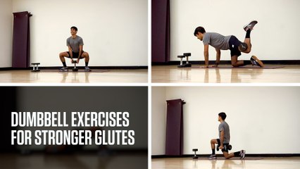 Dumbbell Exercises for Stronger Glutes