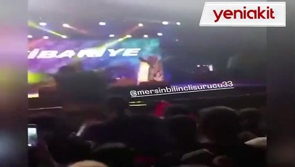 Kibariye sahneden düşüp hastanelik oldu