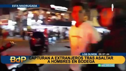 Los Olivos: detienen a integrantes de "Los Malditos del norte" tras robar en bodega