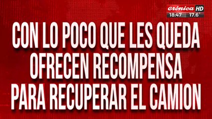 Les robaron el camión que usaban para ganarse la vida