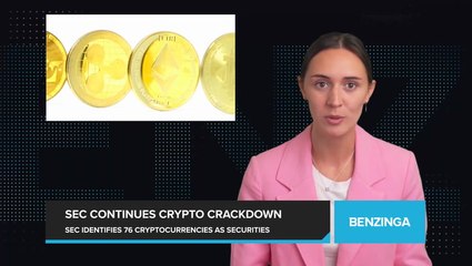 SEC Identifies 76 Cryptocurrencies as Securities