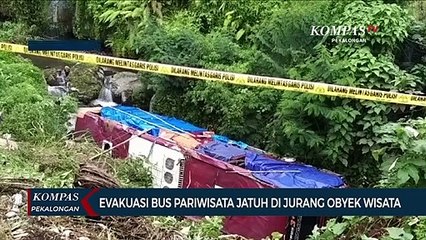 Evakuasi Bus Pariwisata di Jurang Guci Tegal Berlangsung 3 Jam