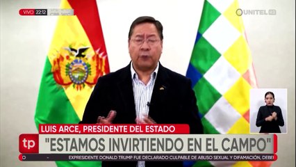 El presidente Luis Arce promete industrialización hasta el 2025