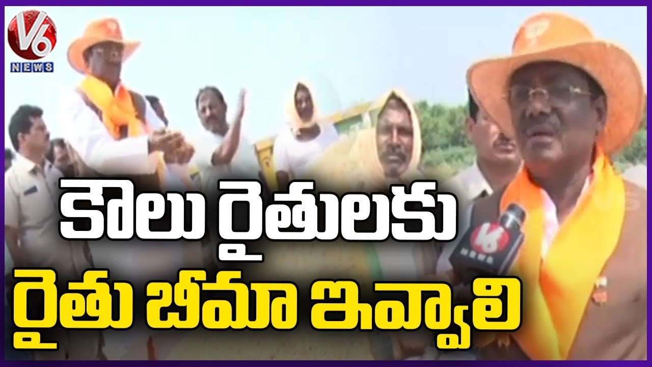 BJP Leader Vivek Venkataswamy Inspects Paddy Pr...
